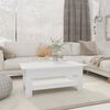 vidaXL Кафе маса, бяла, 102x55x42 см, инженерно дърво