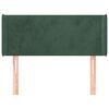 vidaXL Горна табла за легло, тъмнозелена, 83x16x78/88 см, кадифе