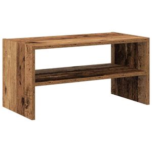 vidaXL Стелаж за обувки, стифиращи, старо дърво, 60x30x30,5 см