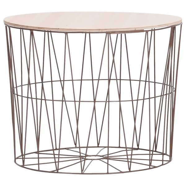 vidaXL Маси за кафе, 4 бр, мед