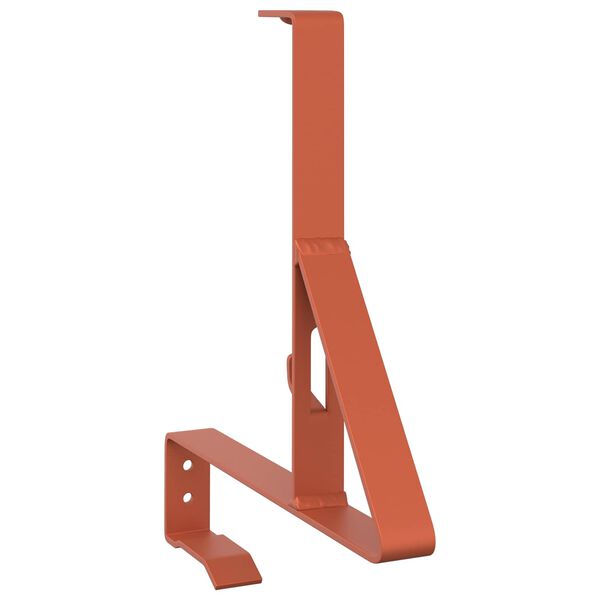 vidaXL Поддръжка на снегозащита 12 pcs Червено 29,5 x 3 x 34,5 см