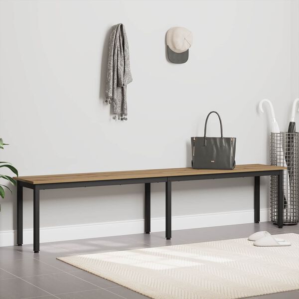 vidaXL Пейка Дъб Артизан 200 x 35 x 45 см Инженерно дърво