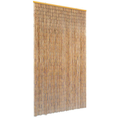 vidaXL Завеса за врата против насекоми, бамбук, 100x200 cм
