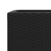 vidaXL Градински плантер, черен, 30x30x60 см, полиратан