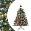 vidaXL С изкуствено коледно дърво Зелен 120 cm