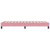 vidaXL Box Spring легло без матрак розово 100x210 cm кадифе