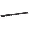 vidaXL Ограда за трева 30 pcs 102 x 4 x 4 см Стомана Черно