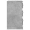 vidaXL Нощно шкафче, бетонно сиво, 39x39x67 см, инженерно дърво