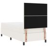 vidaXL Легло с пружинирана основа Слонова кост и бяло 90 x 190 cm
