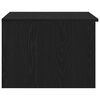 vidaXL Масичка за кафе Черен дъб 50 x 50 x 36 см Инженерно дърво