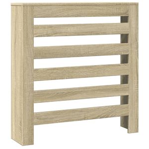 vidaXL Капак за радиатор, дъб сонома, 78x20x82 см, инженерно дърво