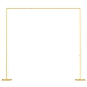 vidaXL Сватбена арка Златист 338 x 35 x 300 см Стомана