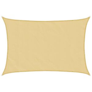 vidaXL Слънцезащитно платно пясъчно 2,5x2 м 100% полиестер Оксфорд