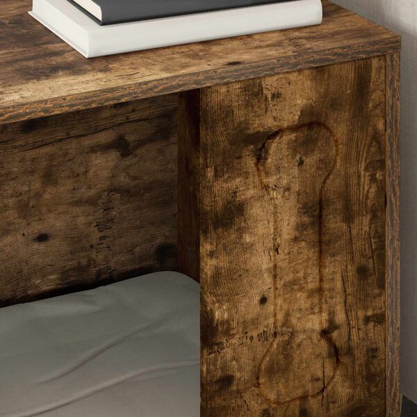 vidaXL Кучешка къща Димян дъб 44 x 42 x 49 см Инженерно дърво