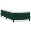 vidaXL Box Spring Легло без матрак Тъмнозелено 100x210 cm Кадифе