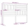 vidaXL Горна табла за легло, 156x4x100 см, бор масив