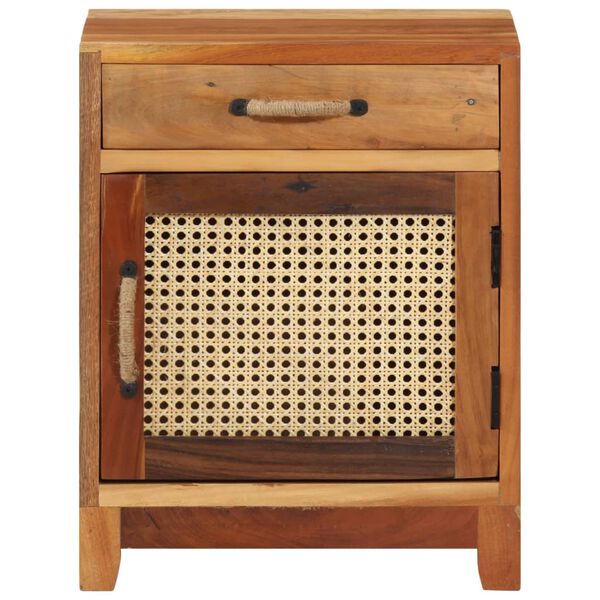 vidaXL Нощно шкафче, 40х30х50 см, регенерирано дърво масив