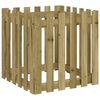 vidaXL Градинска кашпа с дизайн на ограда 60x60x60 см импрегниран бор