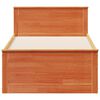 vidaXL Рамка за легло без матрак с табла 90x190 см борово дърво масив