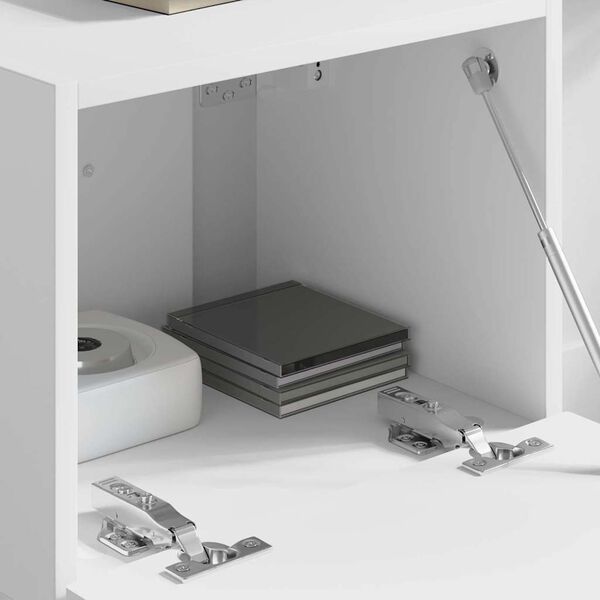 vidaXL TV стенен шкаф Бяло 60 x 31 x 29.5 см Инженерно дърво