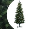 vidaXL Изкуствено коледно дърво с хингед 150 см 150 LED светодиода