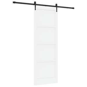 vidaXL Преплъзваща се врата ORKDAL 83 x 232 см Бяло