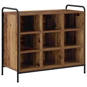vidaXL Шкаф за обувки 85 x 39,5 x 75 см Инженерна дървесина