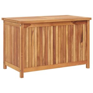 vidaXL Градински сандък за съхранение, 90x50x58 см, тик масив