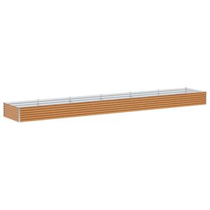 vidaXL Градинска повдигната леха Светло кафяво 582 x 100 x 36 см