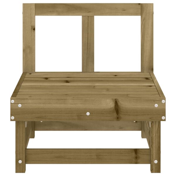 vidaXL Градински средни диван, импрегниран бор