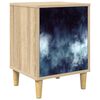 vidaXL Нощен шкаф RAALTE Дъб сонома 36 x 33 x 50 см