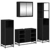 vidaXL Комплект мебели за баня 4 бр. Черния дъб 80 x 33 x 60 см