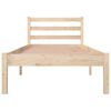 vidaXL Рамка за легло, масивно дърво бор, 75x190 см, Small Single