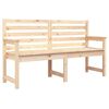 vidaXL Градинска пейка, 159,5x48x91,5 см, борово дърво масив