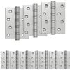 vidaXL Панта 16 бр. 100 x 78 x 13 mm Сребристо Стомана