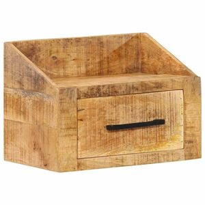 vidaXL Нощен шкаф Кафяво 40 x 30 x 30 см Солидно мангово дърво