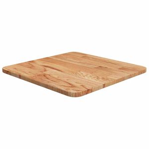 vidaXL Квадратен плот за маса, светлокафяв, 40x40x1,5 см, дъб масив