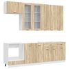 vidaXL Кухненски единица LYON 8 pcs Дъб сонома Инженерна дървесина
