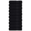 vidaXL Кърпи за душ FROGN 10 бр. Черни 70x140 см 360 г/м&sup2;