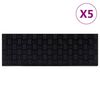 vidaXL Постелки за стъпала 5 бр 25x75 см гума