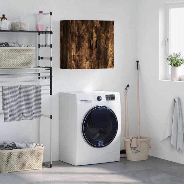 vidaXL Стенен шкаф, опушен дъб, 60x31x60 см, инженерно дърво