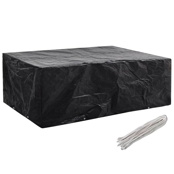 vidaXL Покривало за градински мебели 8 капси 242x162x100 см