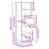 vidaXL Шкаф за книги Дъб Артизан 43 x 36 x 150.5 см Инженерно дърво