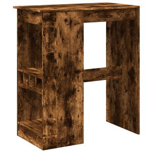 vidaXL Бар маса с рафтове, 90x47,5x103,5 см, инженерно дърво