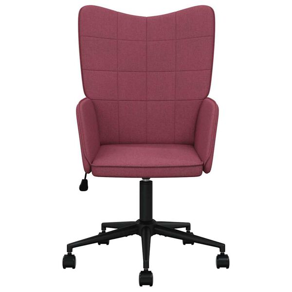 vidaXL Релакс стол, виненочервен, плат