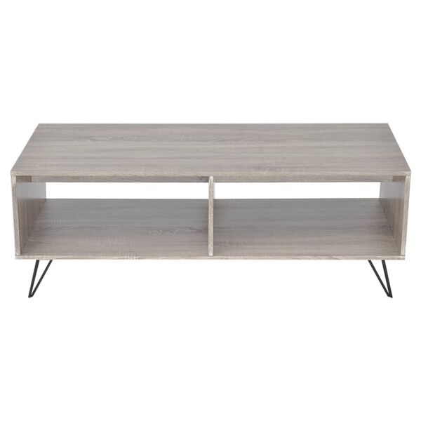 vidaXL ТВ шкаф / маса за кафе, 110x50x40 см, сив