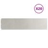 vidaXL Кантчета за тревни площи 20 бр. 25x103 см Неръждаема стомана