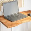 vidaXL Плот за бюро, светлокафяв, 80x60x2,5 см, дъб масив, правоъгълна