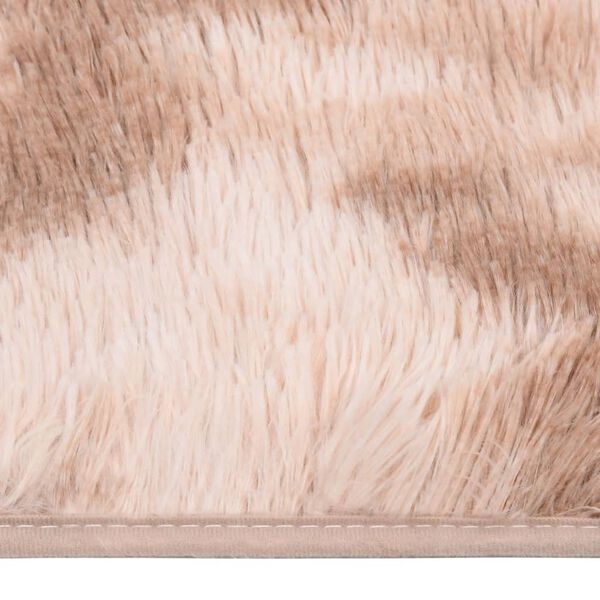 vidaXL Рошав килим тип шаги, кремав, 230x160 см