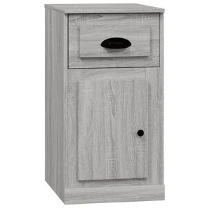 vidaXL Страничен шкаф с чекмедже сив сонома 40x50x75см инженерно дърво